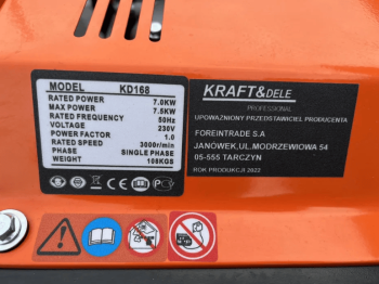 Генератор kraft dele kd168 7.5kw