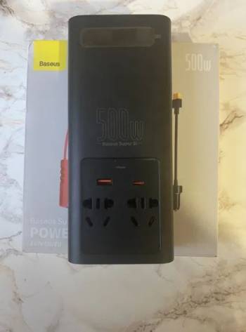 Baseus 500W Pure Sine Wave Inverter 12V to 220V