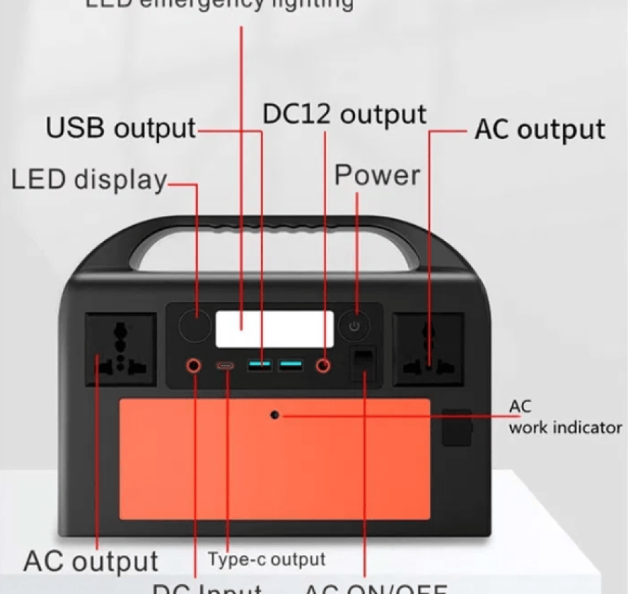 Зарядная станция 300W 90000mAh мощный павербанк 110V 2
