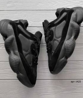 Кроссовки мужские весна/ 41, 44 / Кросівки чоловічі / Yeezzy 500 black