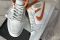 Кроссовки Nike Air Jordan 1 Mid Starfish Pure Platinum Джорданы серые 7