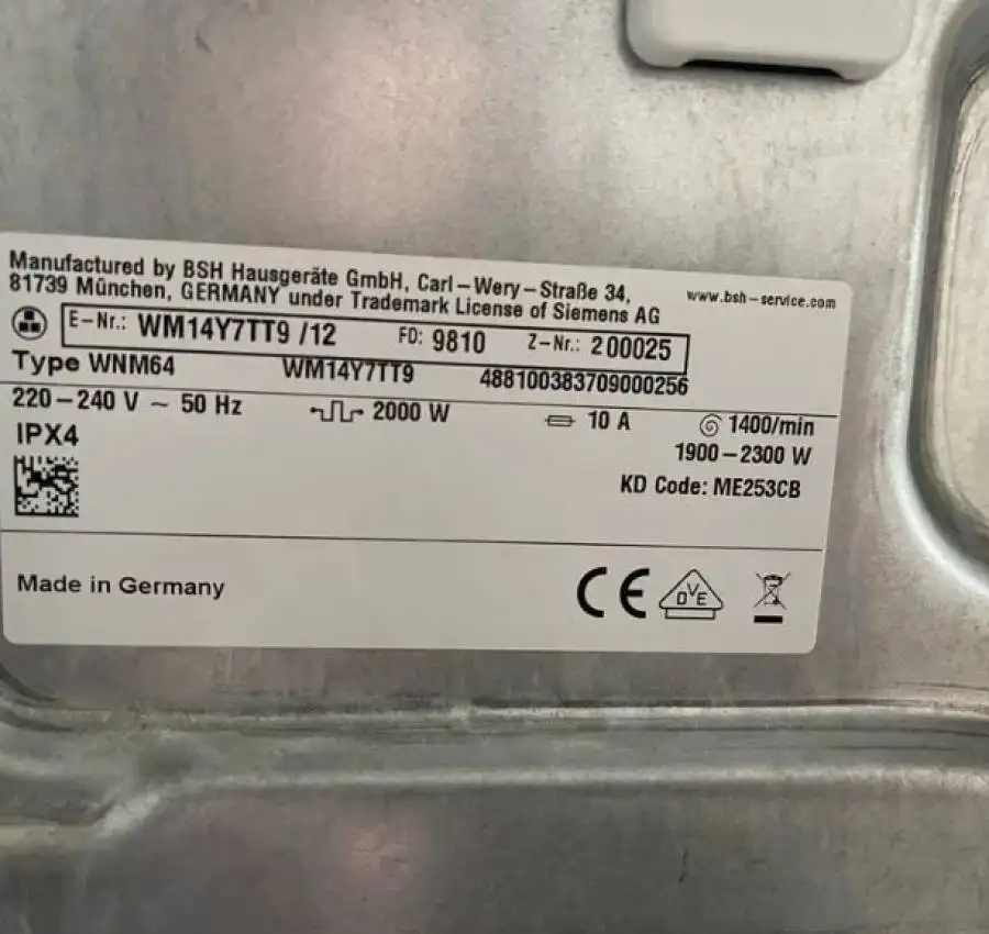 Пральна машина пралка Siemens IQ800 стирала 4