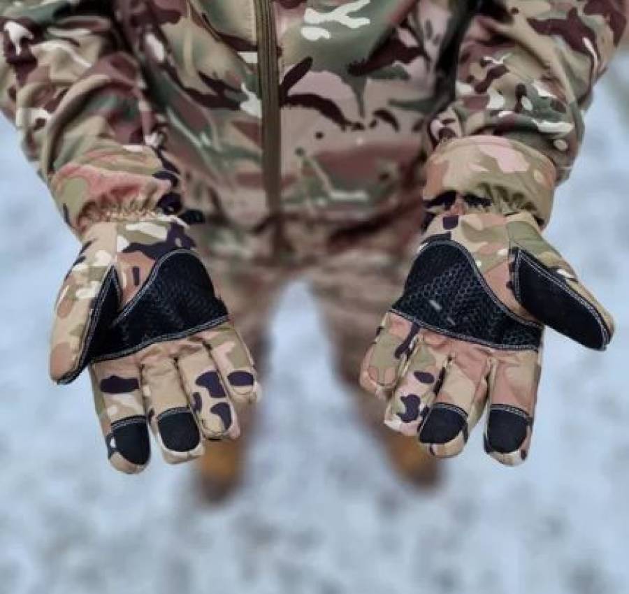Розпродаж! Тактичні зимові перчатки рукавиці Софтшелл Soft Shell Олива 5